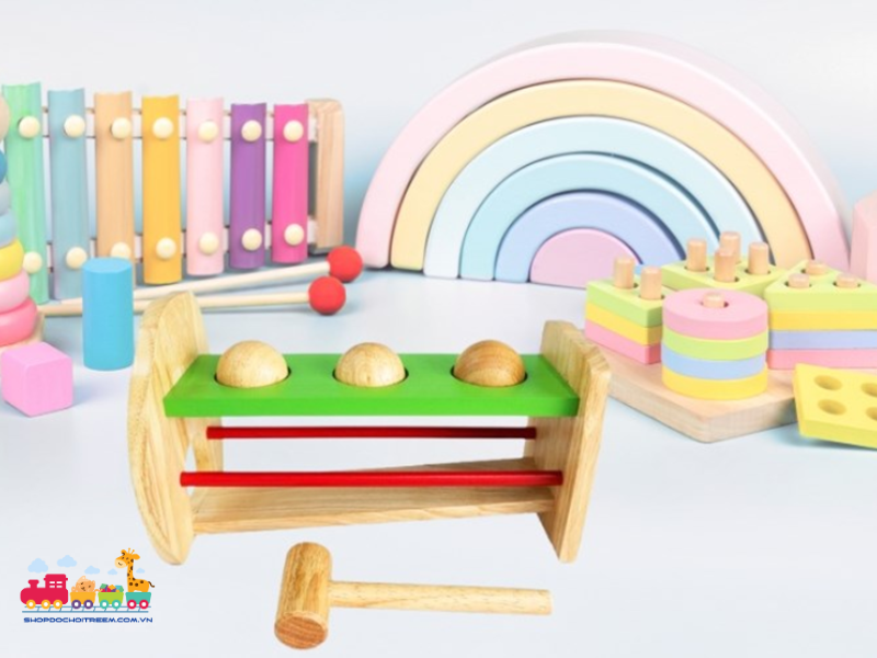 đồ chơi lắp ghép bằng gỗ 